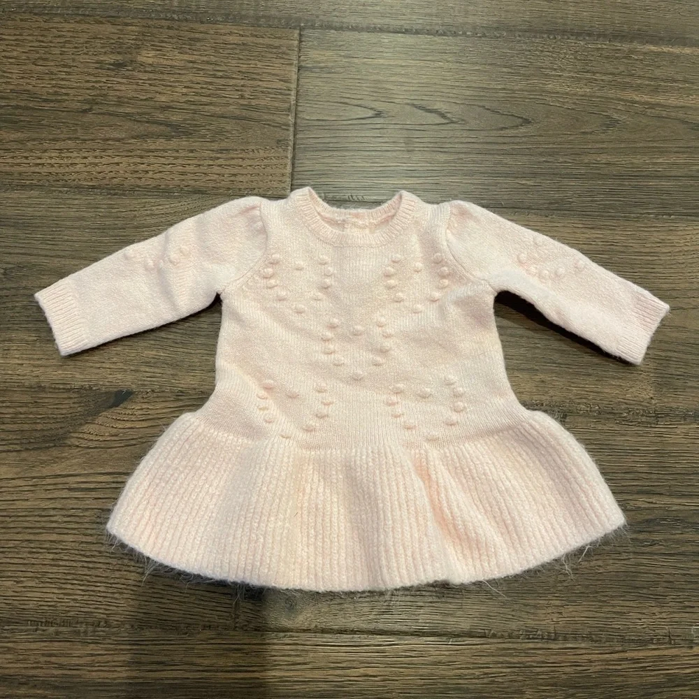 babyGap Pink long sleeve dress - Picture 1 of 4